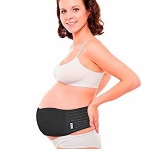 AZMED Maternity Belt / Belly Band Black